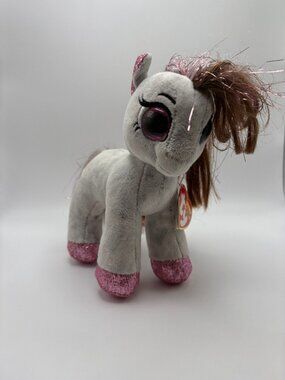 My Little Pony Style TY Beanie Boos Cinnamon 6.5in Grey/Pink Sparkle(SKU: 551TO)